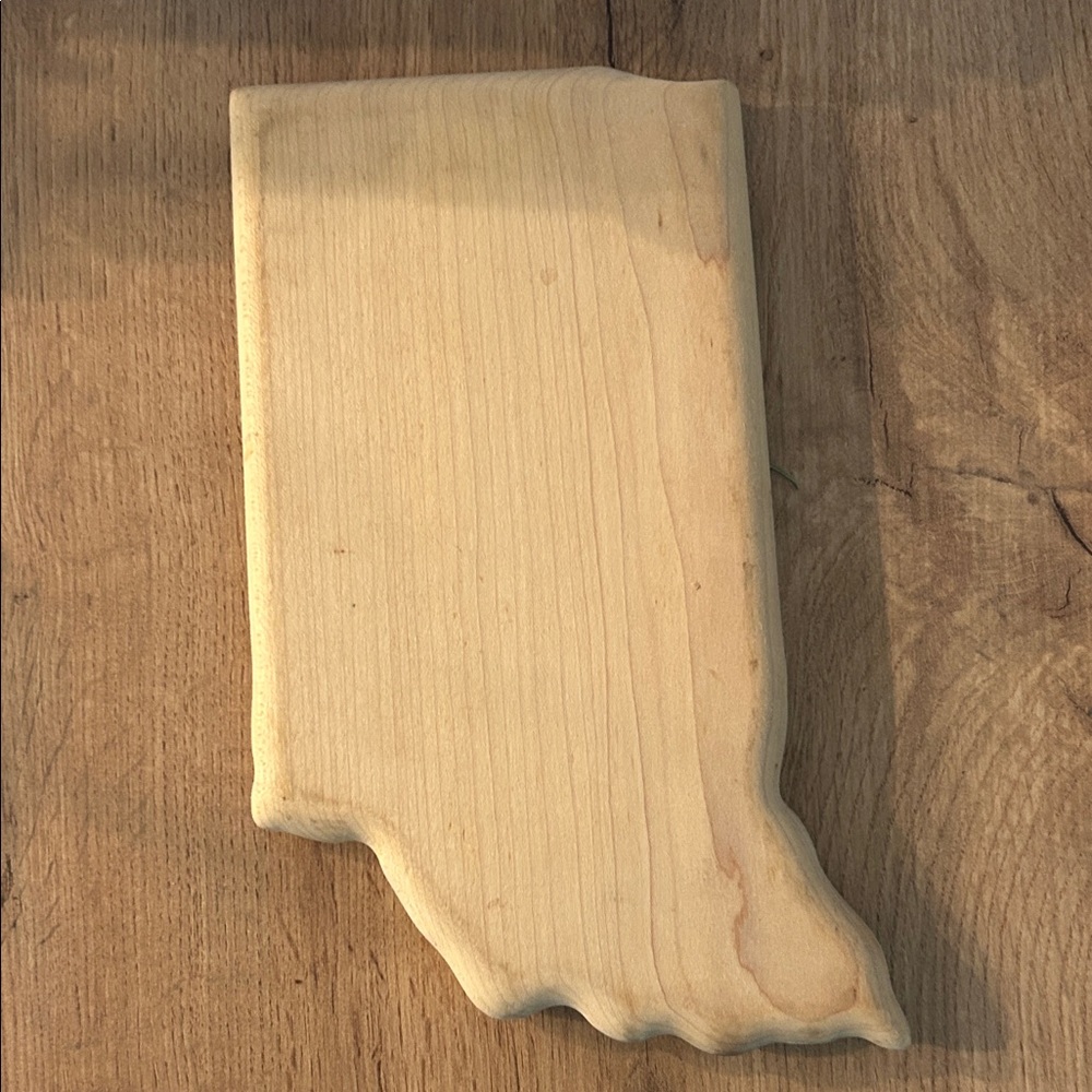 Wooden Indiana Shaped Cutting Board